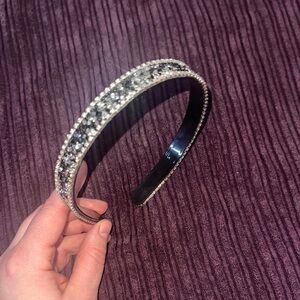 Elegant Black and Silver Headband